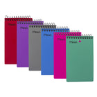 Mead Poly Memo Book, 3" x 5", 100 Sheets-Poly cover with college ruled white paper and one - hole punched