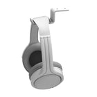 Kanto HHW Universal Under Desk Headphone Hook - White-3M VHB adhesive pad and 2 screws included for secure under desk installation