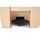 Legacy Step-On Container - 16.2" W x 15.75"D x 23.6"H - 45 Litres - Beige-Capacity: 9.89 gallons