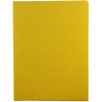 JAM Paper Corrugated Fluted Folders, Yellow, 100 Pack (87499B100)-Yellow