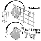 Azar Displays – Fixation en plastique pour grillages, 20/paquet (700019)-Fixation pour grillages