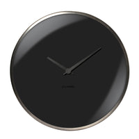 Gry Mattr Dome Wall Clock - Black-Modern wall clock for the office or home