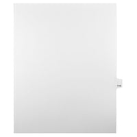 Mark Maker Legal Exhibit Index Tab White Single Tabs, 1/25th Cut, Letter Size, No Holes, Number 116, 25 Pack-White Single Tabs, 1/25th Cut