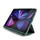 JCPal DuraPro Case with Pencil Holder for 12.9" iPad Pro (2021 Model) - Midnight Green-Midnight Green, Shock resistant