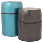 Geo Stainless Steel Vacuum Flasks, Black & Blue, 2 Pack-Stainless steel vacuum flask