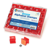 Learning Resources Stamp Set Lowercase Alphabet, 2 Pack (LER0598)-A great hands on way to teach the alphabet, proper letter formation, as well as patterning and counting