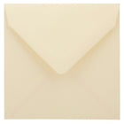 JAM Paper 5 x 5 Square Envelopes, Ivory with V-Flap, 100 Pack (02792256B)-Ivory