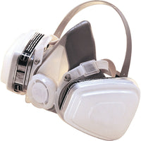 3M Dual Cartridge Respirator Assembly, Thermoplastic/Elastomer, Medium - 2 Pack-Facepiece Material: Elastomer
