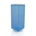 Azar Displays 20" x 8" x 8" 4-Sided Interlocking Pegboard Display, Blue (703385-BLU)-Dimensions: 20"H x 8"W x 8"D