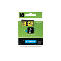 DYMO D1 Standard 45018 Label Maker Tape, 1/2" x 23', Black on Yellow (45018)-Outstanding resistance to scratches and water