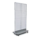 Azar Displays Pegboard Floor Stand, 32" x 60", Clear (700732-CLR)-Made from pegboard