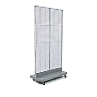 Azar Displays Pegboard Floor Stand, 32" x 60", Clear (700732-CLR)-Made from pegboard
