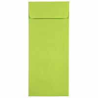 JAM Paper #12 Policy Business Coloured Envelopes - 4.75" x 11" - Ultra Lime Green - 25 Pack-Colour: Lime Green