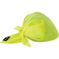 Ergodyne Chill-Its 6710Ct Cooling Triangle Hats, High Visibility Lime-Yellow - 3 Pack-Series - Evaporative
