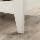 Sauder 47"W Summit Station L-Desk - Glacier Oak-Details include tapered feet and chamfered edges