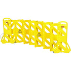 Rubbermaid Portable Mobile Barriers, 13' L, Plastic, Yellow-Colour: Yellow