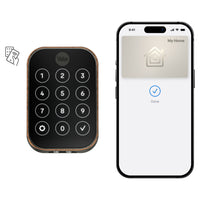 Yale 450 Assure Lock 2 Plus with Apple Home Keys - Bronze-Using Apple home keys, a simple tap with your iPhone or Apple Watch is all it takes to lock or unlock your door