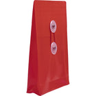 JAM Paper Plastic Envelopes with Button and String Tie - Open End - 4.25" x 6.25" - Red - 12 Pack -Size: 4.25 x 6.25 inches 