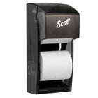 Scott Essential Core/Coreless Double Roll Toilet Paper Dispenser (09021) - Black-Dimensions: 6"L x 13.6"W x 6.6"H