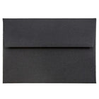 JAM Paper 4bar A1 Envelopes, 3.63 x 5 1/8, Black Linen Recycled, 1000 Pack (900919196B)-Black