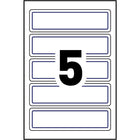 Avery Permanent Report Cover Labels, 1" x 3-1/2", Blue Border, 25 Pack-Permanent