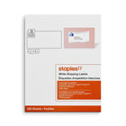 Staples White Shipping Labels for Inkjet/Laser Printers - 2" x 4" - 2500 Pack-Create customized labels for addressing and shipping