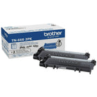 Brother TN660 High Yield Black Toner Cartridges - 2 Pack-Produces professional, rich, vivid black and white output