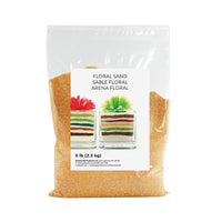 Sandtastik Floral Coloured Sand, 5 lb (2.3 kg) Bag, Marigold-Coarse grain with natural sparkle throughout