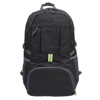 Nicci Foldable Backpack - Black-Black - Polyester