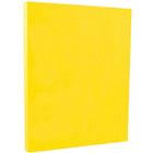 JAM Paper Bright Colour Cardstock, 8.5 x 11, 65lb Yellow Recycled, 250/ream (104018B)-Size: 8-1/2" x 11"