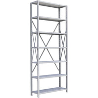 Metalware RK335 Boltless Shelving Unit, 7-Shelves, 36" x 18" x 88", Light Grey-Adjustable shelving system that provides high strength, yet economical storage capacity for your needs