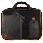 Vangoddy 13" Laptop Messenger Bag - Orange-Trolley strap provides hands free carry with luggage