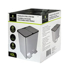 Modern Homes Stainless Steel Dual Garbage Can - 40L-8