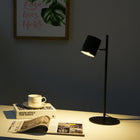 DAC Metal LED Desk Lamp with Rotating Head - Black-Includes integrated LED bulbs
