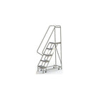 Tri-Arc Manufacturing Aluminum Rolling Ladder, Step Width: 16", Step Type: Ribbed, No. of Steps: 5 (WLAR105164)-No. of Steps: 5