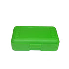 Romanoff Products 8 1/2" x 5 1/2" x 2 1/2" Pencil Box, Lime Opaque-Lime opaque