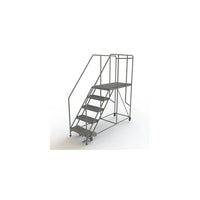 Tri-Arc Mobile Work Platform, 5 Step, 50" x 47" (WLWP152448SL)-Frame Material: Steel