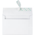 Quality Park Peel and Seal Greeting Card/Invitation Envelopes - 5-3/4"W x 8-3/4"L - White - 100 Pack-Redi-Strip self seal closure gives a clean, quick seal without moisture; peel-off strip protects envelope adhesive from dust for a longer shelf life