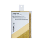 Cricut Joy Insert Cards - Cream/Gold Glitter-10 Cream cards, 10 Gold Glitter inserts, 10 White envelopes
