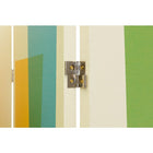 kieragrace Austin Vance Room Divider - 47” x 71”, Three Panel, White with Multicolored Abstract Pattern-Fully assembled: your freestanding divider comes fully assembled. you can take it out of the box and set it up wherever you need, instantly. no building or struggling with instructions