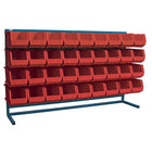 Kleton Louvered Rack & Bins Combinations - 36 Bins - 72" W x 15" D x 40" H-Depth: 15"
