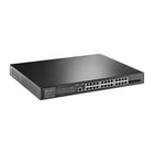 Commutateur Ethernet JetStream TL-SG3428XMP de TP-Link - Noir-4 emplacements SFP + 10G, 1 port de console RJ45, 1 port de console micro-USB