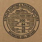 Staples Corrugated Boxes - 6" L x 6" W x 6" H - 25 Pack-200 lb. test corrugated fibreboard