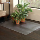 Staples Multi-Surface Chair Mat, 46" x 48", Clear-Dimenions: 46" x 48"