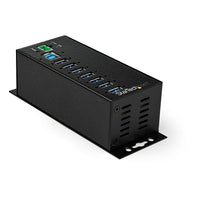 StarTech 7,Port Industrial USB 3.0 Hub with External Power Adapter , ESD & 350W Surge Protection-Protects your connected devices with 15kV Air and 8kV Contact ESD protection