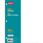 Staples Refill Paper - Plain - 8-3/8" x 10-7/8" - 100 Sheets-Keep your binders stocked