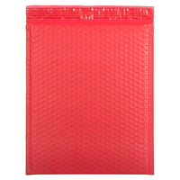 JAM Paper Bubble Mailers with Peel and Seal Closure, 12 x 15.5, Red Matte, 12 Pack (31406017)-Matte red