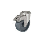 Blickle Heat-Resistant Thermoplastic Caster, Wheel Diameter: 5", Caster Type: Swivel w/Brake (LIXR-POHI 125G-FI)-Wheel Diameter: 5"