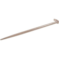 Gray Tools 11" Rolling Head Pry Bar, 1/2" Round Shank, Nickel Plate Finish-Shank size (inches): 1/2"