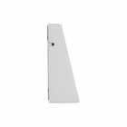 CTA Digital Premium Double VESA Wedge and Outlet/PoE Cover for Tablets with 75 x 75 and 100 x 100 VESA Standards - White-Suitable for mounting over a plug outlet